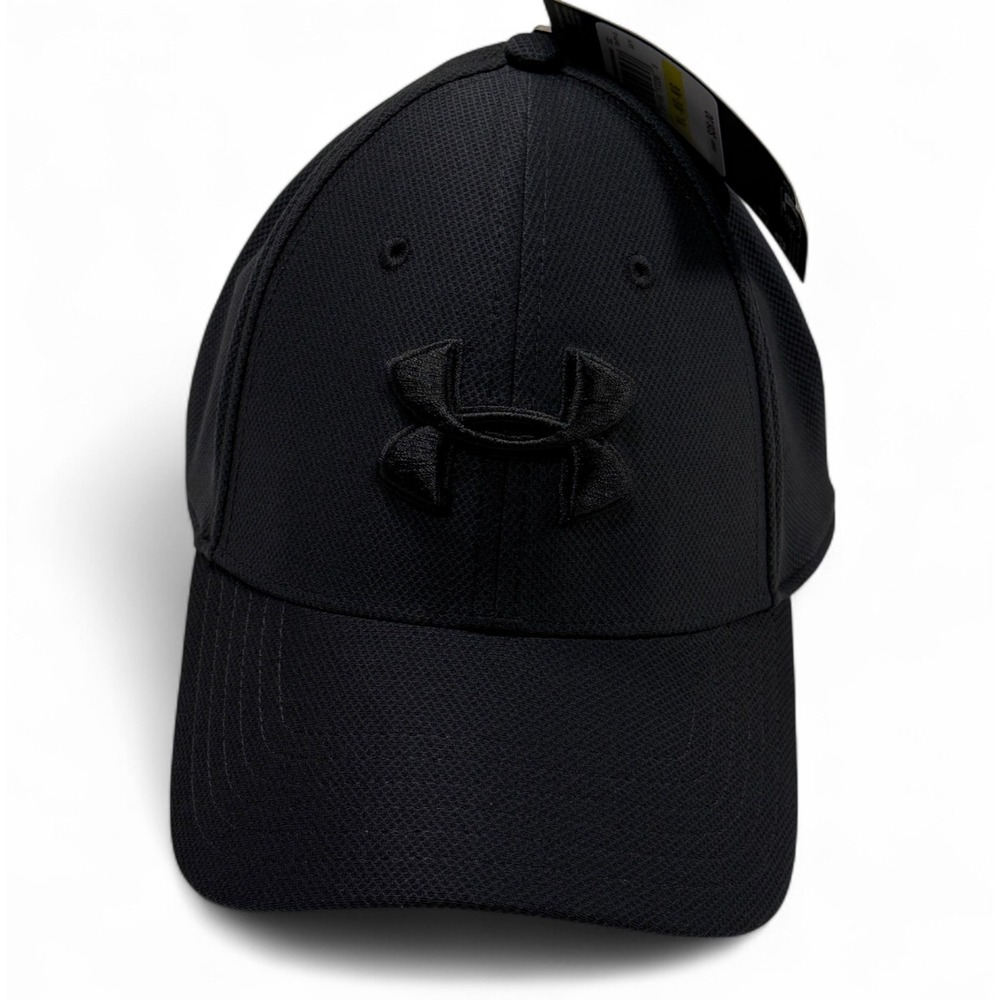Under Armour UA Blitzing 3.0 Cap Baseball Hat Black Sz M/L NWT Stretch Running